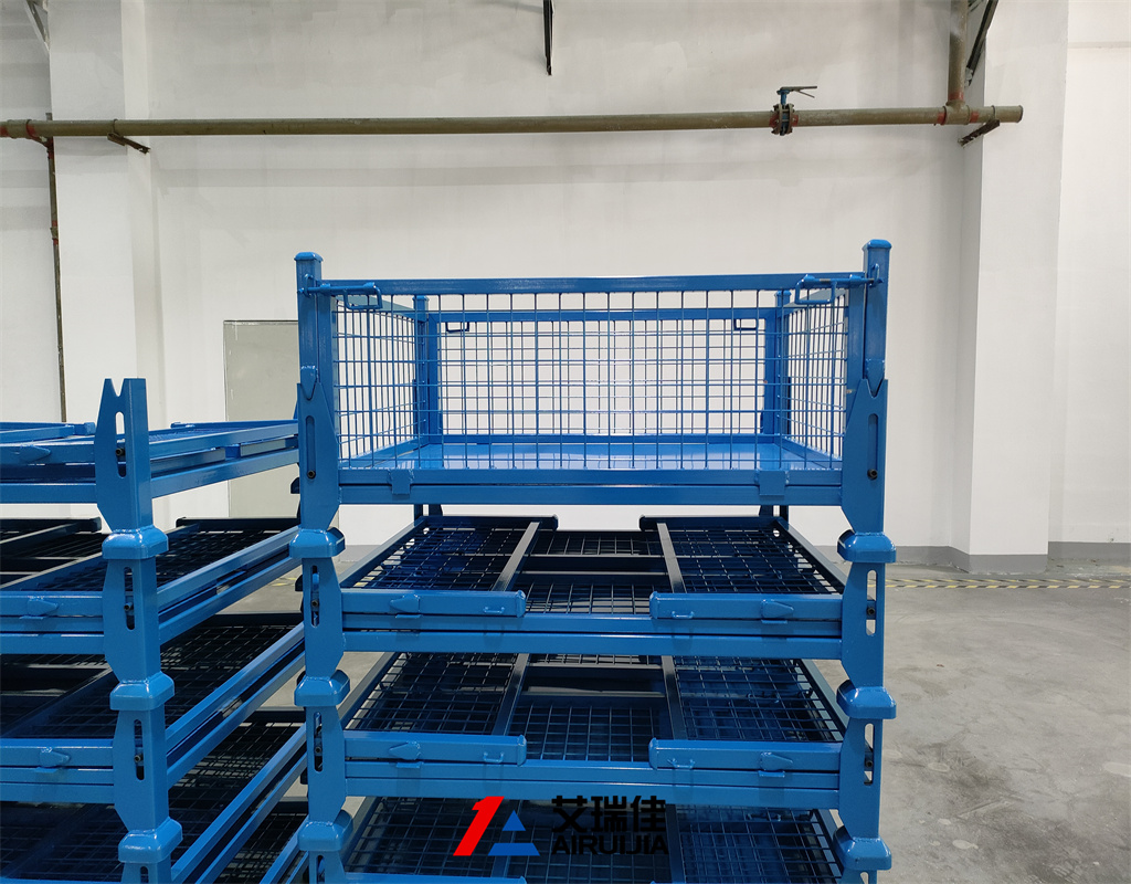 可折叠钢制料箱  