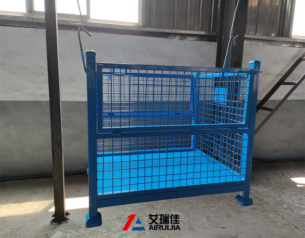 可堆叠半开门料箱  