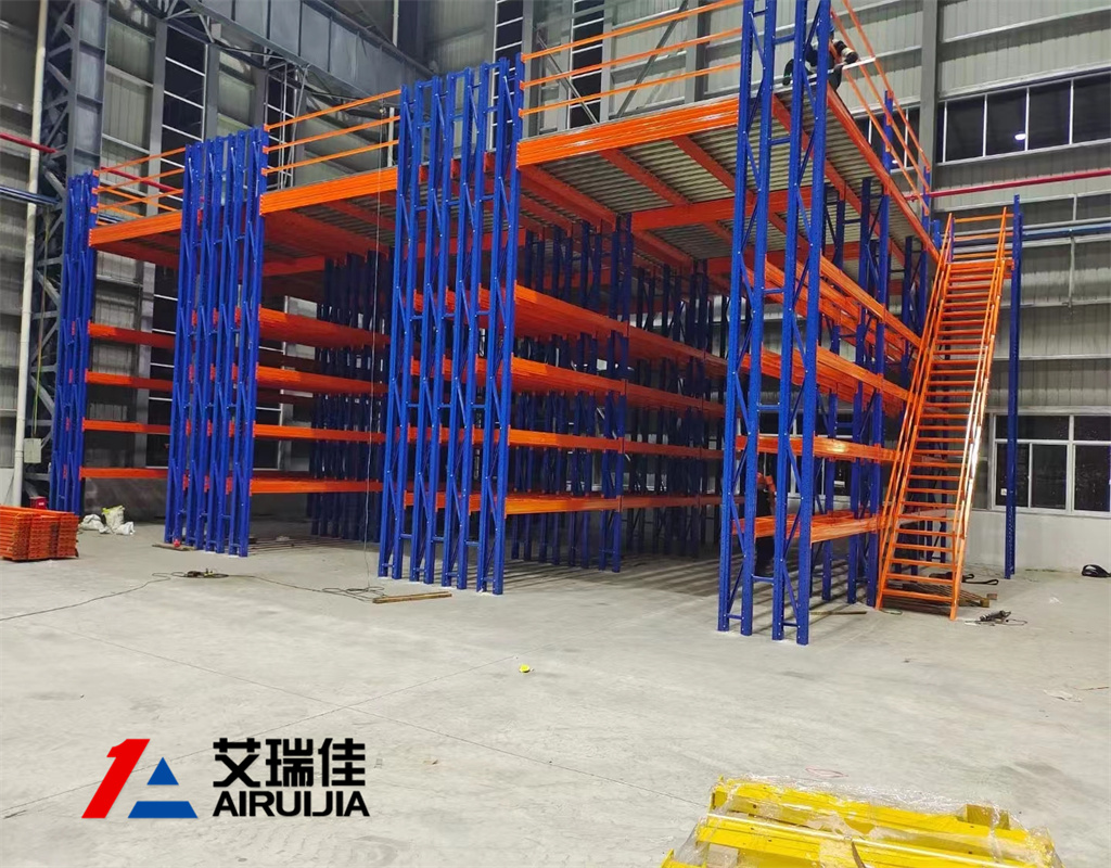 4立柱重型货架阁楼货架  