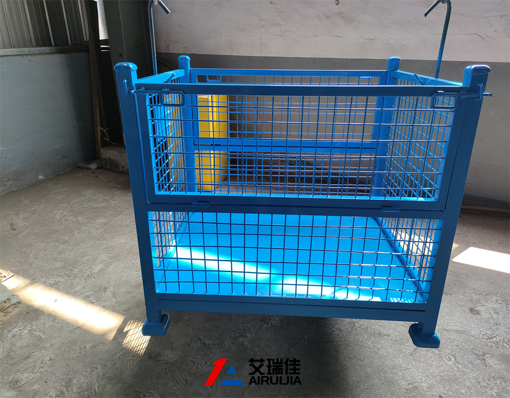可堆垛半开门钢制料箱  